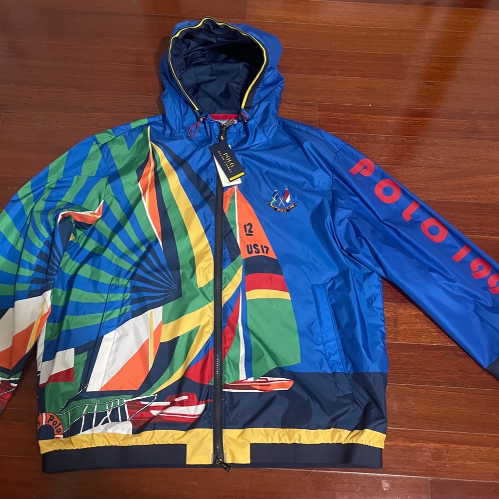NWT Polo Ralph Lauren 1992 Newport Sailing Yacht Stadium Windbreaker Jacket XL